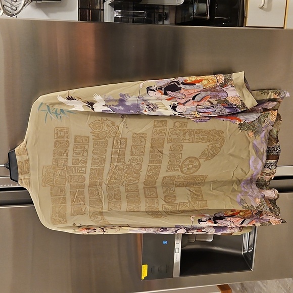 💕CITRON SANTA MONICA💕 Asian Inspired 100% Silk Blouse ~ Green Large NWOT - Picture 2 of 12